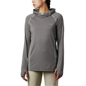 Columbia Womens PFG Tamiami Heather Knit HoodieSz XL Performance Fishing Gear